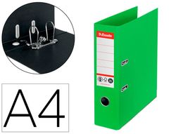 Archivador de palanca esselte n 1 co2 neutral din A4 carton forrado lomo 75 mm verde vivida