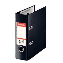 Archivador de palanca Esselte Nº1. Plástico forrado interior plástico. DIN A5. Lomo 75mm. negro