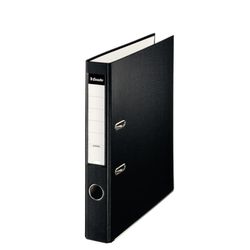 Archivador de palanca Esselte. Plástico forrado, interior papel. DIN A4. Lomo 50mm. negro