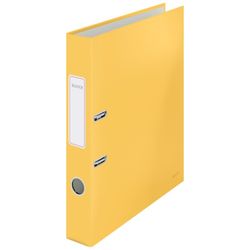 Archivador de palanca Leitz Cosy Cartón forrado. 180º. DIN A4. 50 mm. amarillo