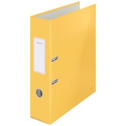 Archivador de palanca Leitz Cosy Cartón forrado. 180º. DIN A4. 80 mm. amarillo