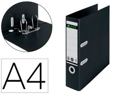 Archivador de palanca leitz recycle din A4 carton reciclado y reciclable 100% 180 lomo 80 mm negro