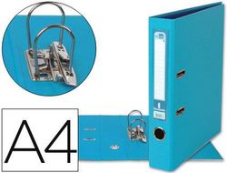 Archivador de Palanca Liderpapel A4 Documenta Forrado Pvc con Rado Lomo 52 mm Celeste Compresor Metalico