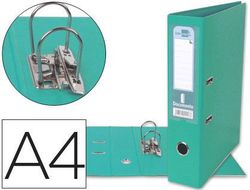 Archivador de Palanca Liderpapel A4 Documenta Forrado Pvc con Rado Lomo 75 mm Verde Claro Compresor