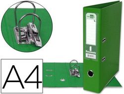 Archivador de Palanca Liderpapel A4 Documenta Forrado Pvc con Rado Lomo 75Mm Verde Compresor Metalico