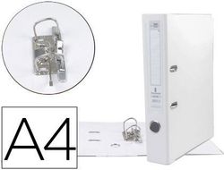 Archivador de Palanca Liderpapel A4 Documenta Forrado Pvc con Rado Lomo 75Mmblanco Compresor Metalico