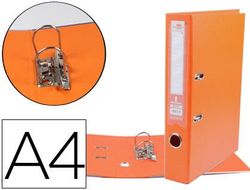 Archivador de Palanca Liderpapel A4 Documenta Forrado Pvc con Rado Lomo 75Mmnaranja Compresor Metalico
