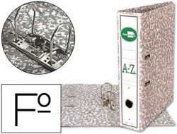 Archivador de Palanca Liderpapel Folio Classic Grey Carton Entrecolado con Rado Lomo 75Mm Gris Compresor Metalic