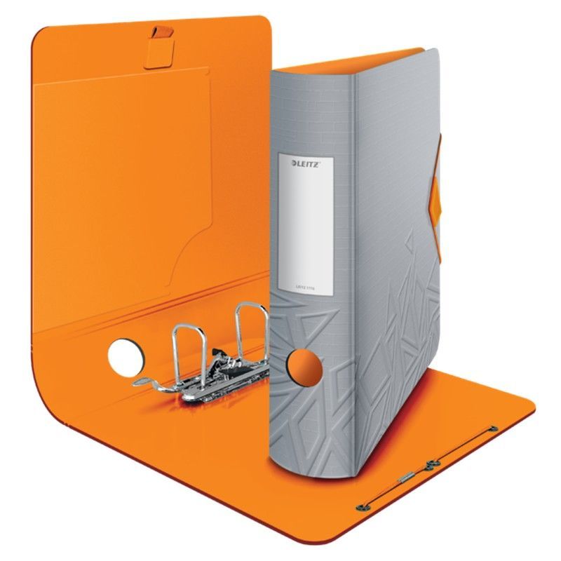 Archivador Leitz Active Urban Chic. Polyfoam. 180º. DIN A4, lomo 82 mm. Gris