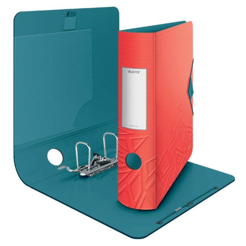 Archivador Leitz Active Urban Chic. Polyfoam. 180º. DIN A4, lomo 82 mm. rojo