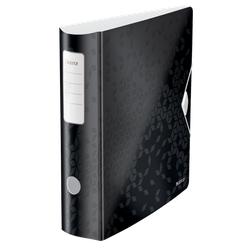 Archivador Leitz Active WOW. Polyfoam. 180º. DIN A4, lomo 82 mm. negro