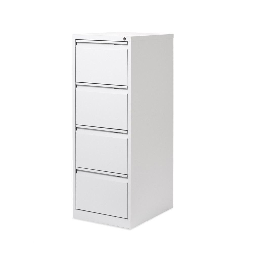 Archivador Metalico 4 Cajones Ral 9003 Blanco