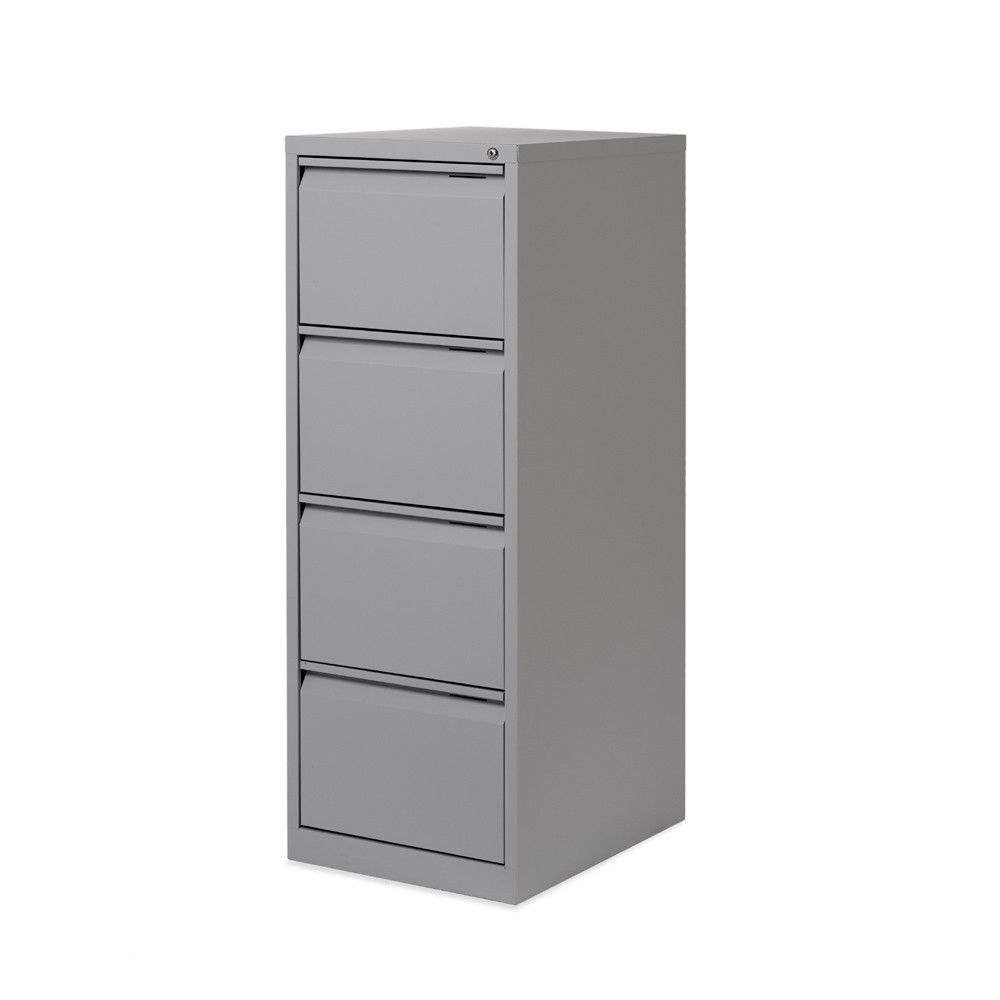 Archivador Metalico 4 Cajones Ral 9006 Gris