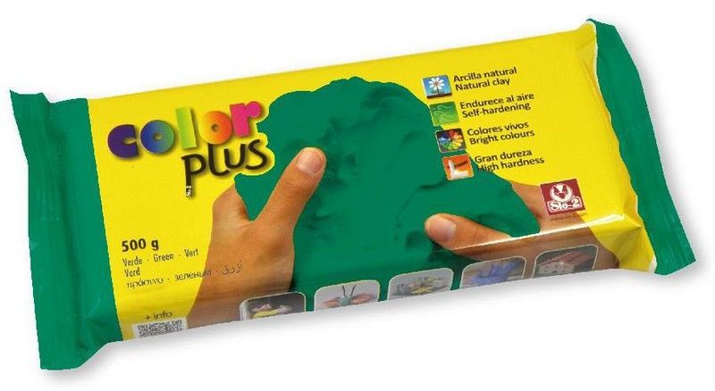 Arcilla COLORPLUS 500gr. Verde
