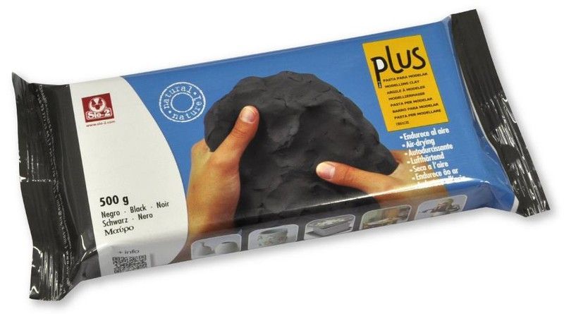 Arcilla PLUS 500gr. Negro