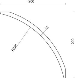 Arco de madera laminada para carports de madera Palmako  102765