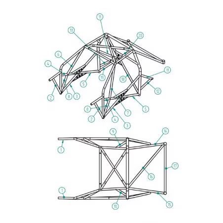 ARCO DE SEGURIDAD SPARCO POR SOLDAR RENAULT CLIO 2 RS