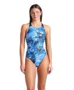 ARENA BAÑADOR Mujer LUE FLOWERS SWIMSUIT V BACK