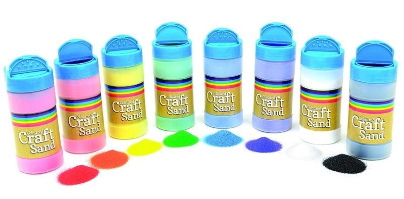 Arena bote salero colores surtidos 8x350 g. - UE