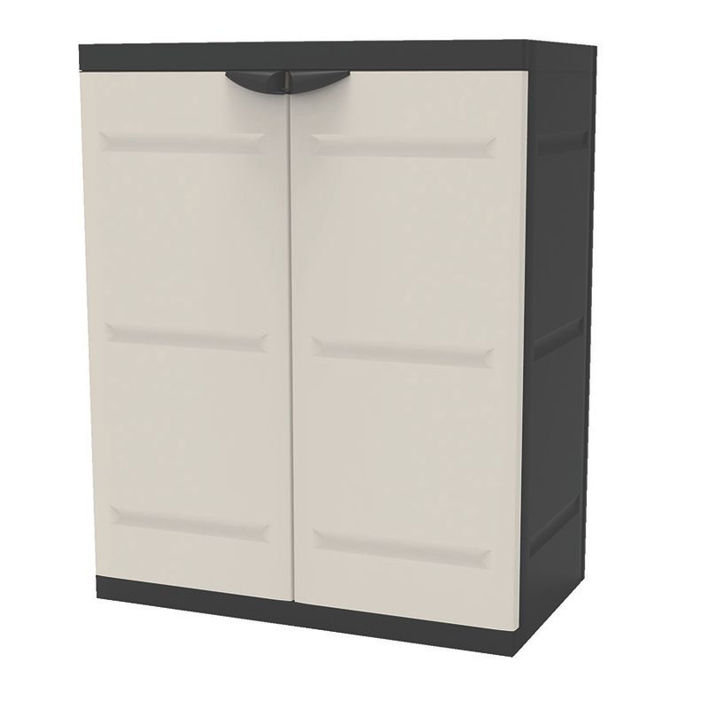 Armario bajo de resina PLASTIKEN Titanium medio. Ref. 1774B13