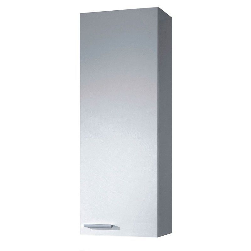 Armario baño blanco brillo con 1 puerta, 30 x 25 x 85 cm