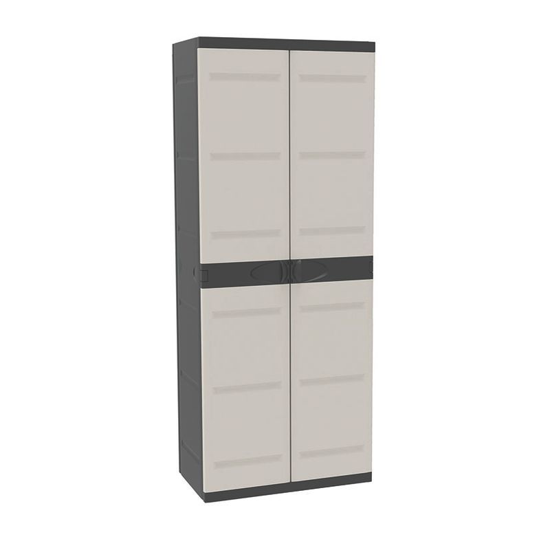 Armario de resina PLASTIKEN Titanium 4 estantes 70cm. Ref.1774B10