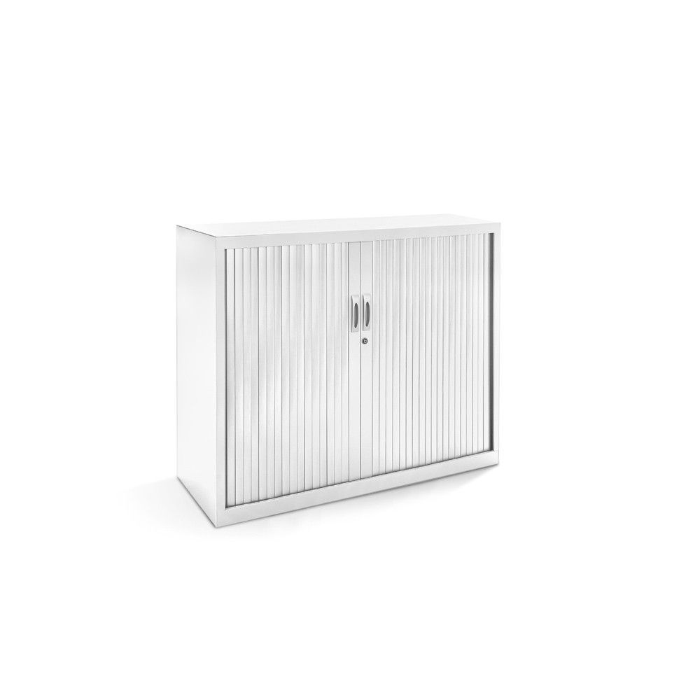 Armario Metálico Persiana 105x120x45 cm Ral 9003 Incluye 2 Baldas