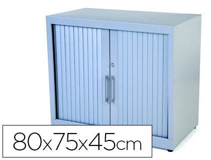 Armario Metálico Persiana 70X80X45 cm Ral 9006 Incluye 1 Balda