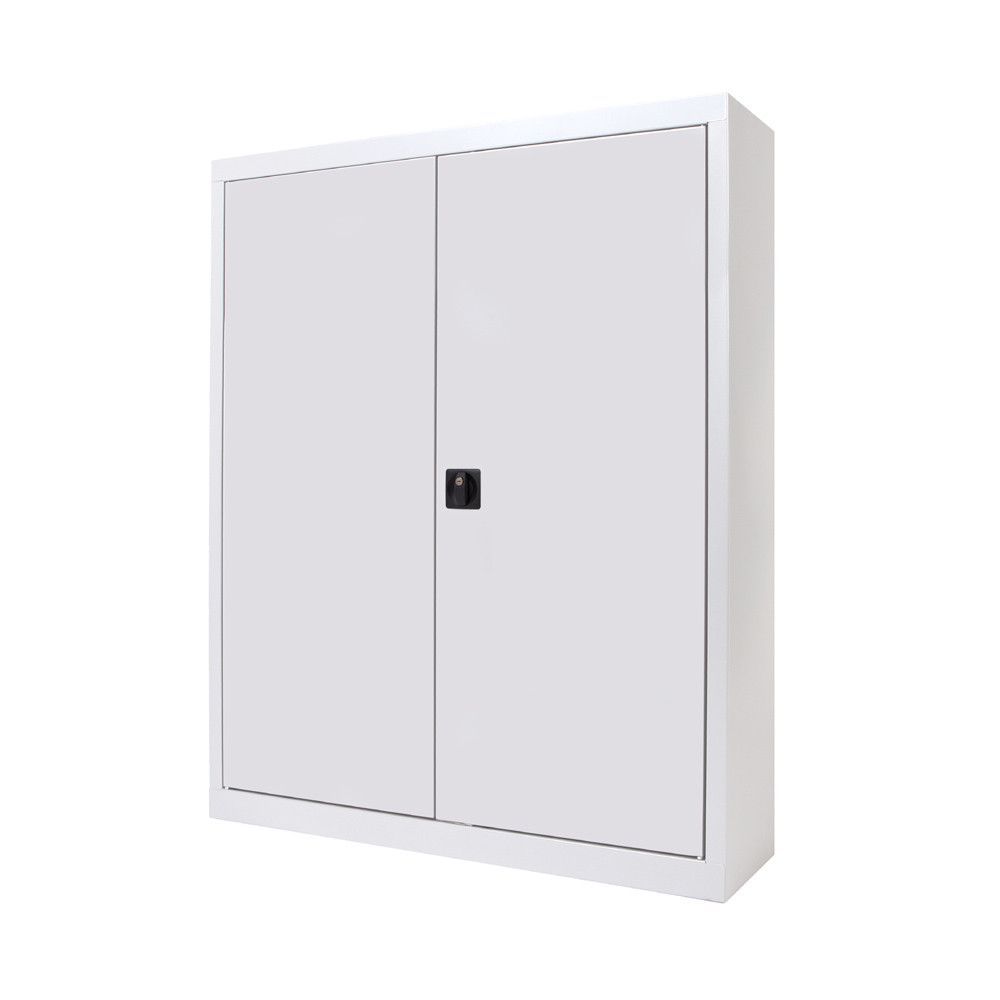 Armario Metálico Puertas Batientes 105x102x45 cm Ral 9003 Incluye 2 Baldas