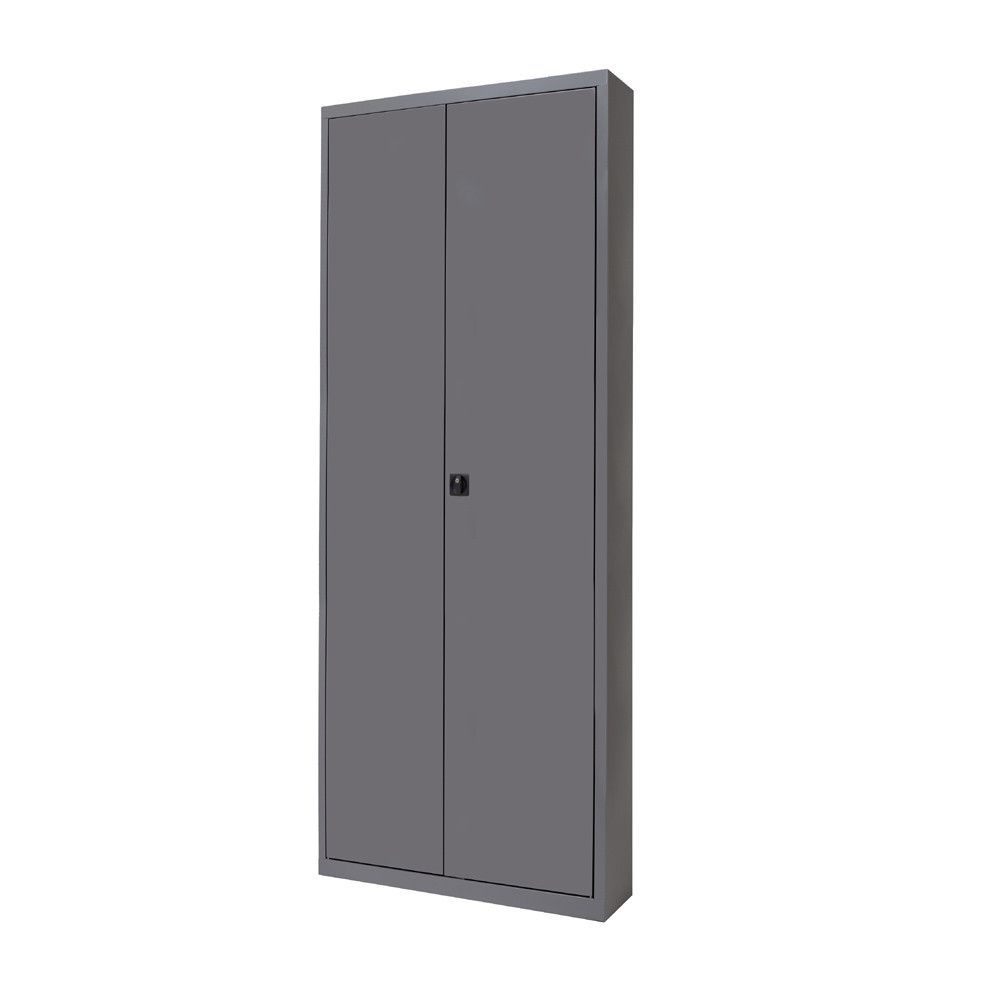 Armario Metálico Puertas Batientes 198x102x45 cm Ral 7015 Incluye 4 Baldas