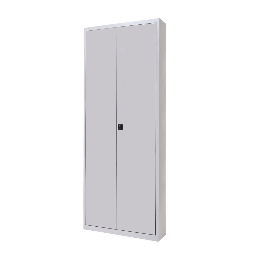 Armario Metálico Puertas Batientes 198x102x45 cm Ral 7035 Incluye 4 Baldas