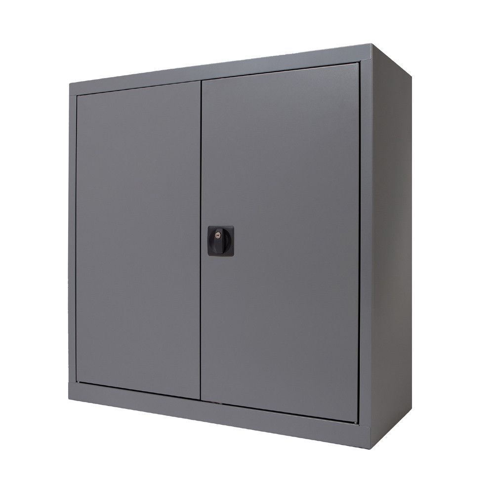 Armario Metálico Puertas Batientes 70x80x45 cm Ral 7015 Incluye 1 Balda