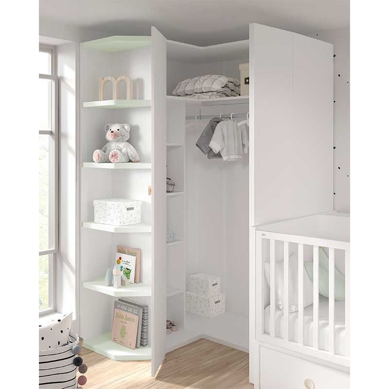 Armario rincón puerta curva de Ros