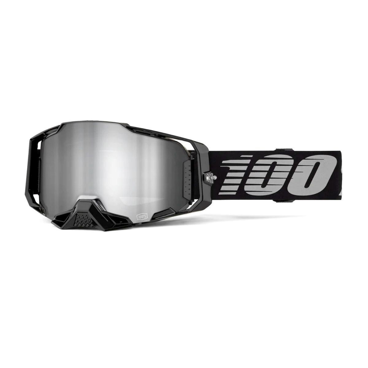 ARMEGA Goggle Black - Mirror Silver Lens