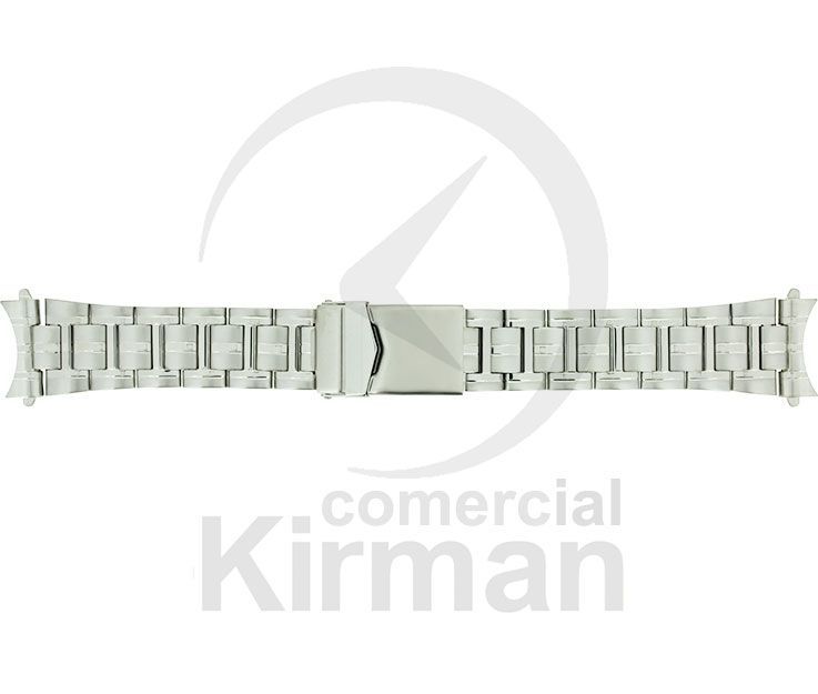 Armis Reloj 22x180mm Acero A-119 Standard Terminal Curvo Cierre Seguridad