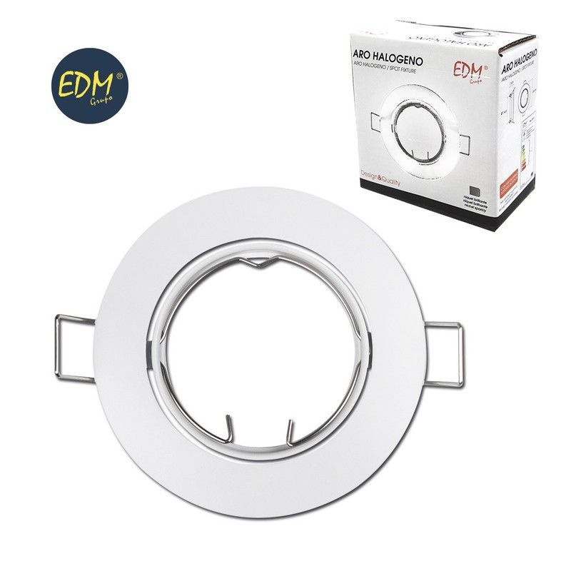 Aro halogeno oscilante blanco edm