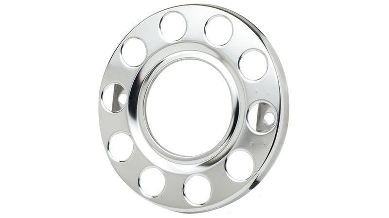 Aro tapacubo 22,5 acero inoxidable llanta 10 espárragos rueda delantera camión