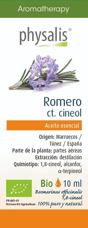 Aromaterapia Aceite Esencial Romero Ct. Cineol Bio 10ml de Physalis