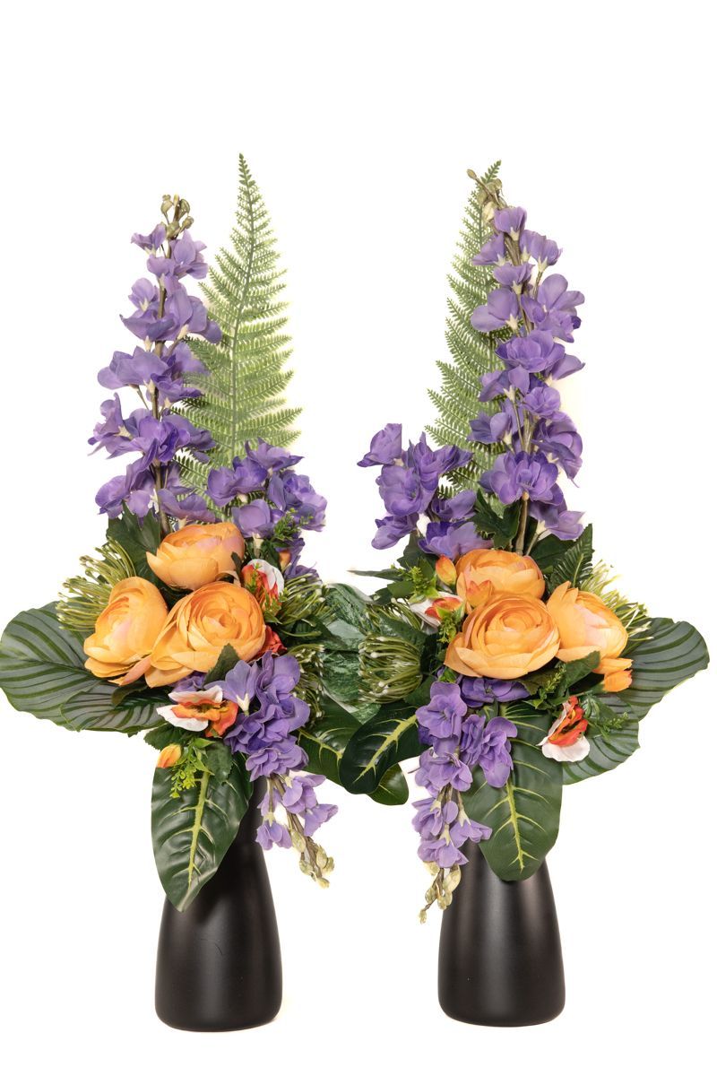 Arreglo floral para cementerio para todo tipo de tumbas y nichos en colores alegre