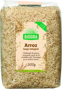 Arroz Integral Largo 500g Ecológico Biogra