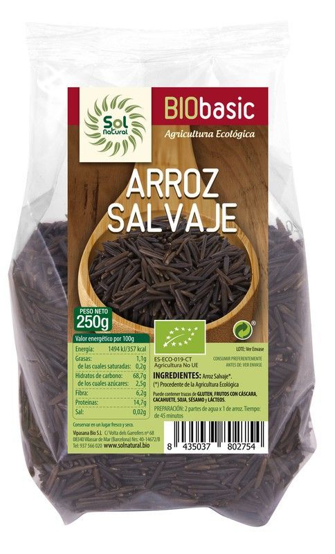 Arroz Salvaje Bio 250 G