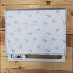 Arrullo mantita de  bebé algodón 100% whale celeste  4088 babidu