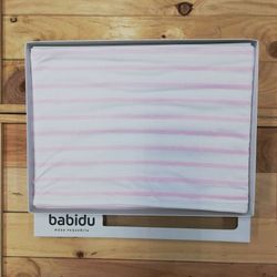 Arrullo mantita de bebe primera puesta  rayas rosa   4009   babidu