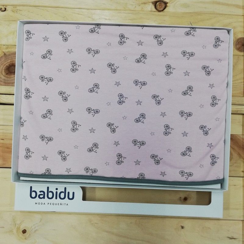 Arrullo para bebé algodón 4068  bicicletas    babidu
