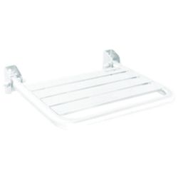 Asiento abatible pared INOX blanco