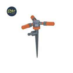 Aspersor giratorio tres brazos con estaca (blister) edm