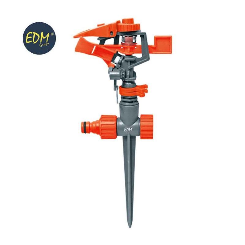 Aspersor sectorial con estaca 20-360º max.400m2 ajustable (blister) edm