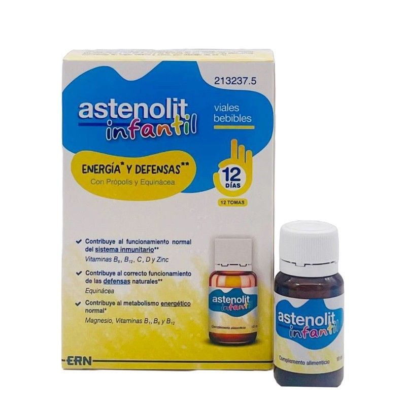 Astenolit infantil 12 viales 10 ml