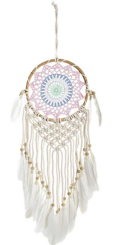 Atrapasueños de crochet Rosa