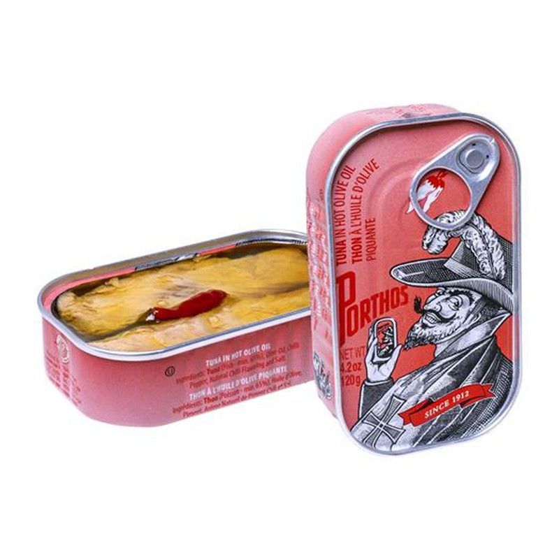 Atún Aceite Oliva Picante Porthos Conserva Portuguesa 120g